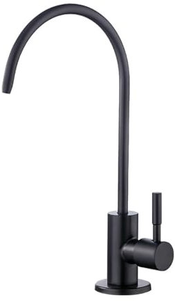 YWJFSA Purificateur D'Eau Robinet, Robinet de Cuisine, Robinet de Cuisine en Acier Inoxydable 304,Noir