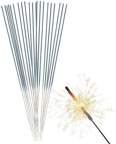 150x XXL Wunderkerzen 28 cm - Sternspritzer & Geburtstagskerzen Fontäne für Partys & Geburtstag & Hochzeit Silvester für Jugendlichen & Kinder (150x)