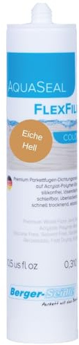 Berger-Seidle AquaSeal FlexFill Color Mastic d'étanchéité coloré à base d'eau, sans solvant ni silicone (chêne clair, 310 ml)