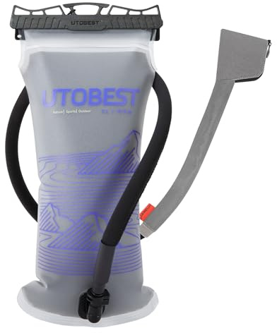 UTOBEST Insulated Water Bladder 2L 3L, Thermal Hydration Bladder, Leak-Proof & BPA-Free, Maintains Temperature for Hours, Perfect for Camping, Running, Travel, Purple, 2L