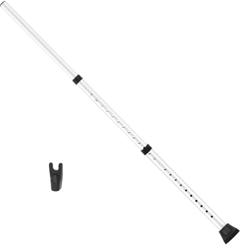 Barre de sécurité pour porte de 59 à 125 cm, évolutive, protection anti-effraction, avec base en plastique antidérapante, réglable, robuste, protection anti-effraction pour porte d'entrée, porte de