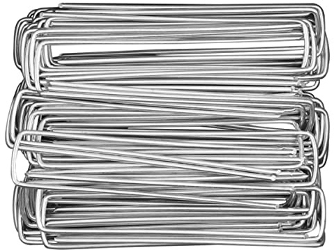 UKCOCO 30 pièces Piquets Robustes pour Fixation de Toile Paillage Gazon Artificiel et Jardinage Agrafes pour Facile Sol