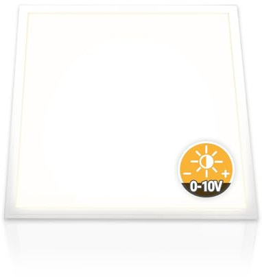 Xtend EcoLight LED Panel 62x62 Neutralweiß 4000K dimmbar 0-10V 40W | Rasterleuchte Slim Alu flimmerfrei Deckenleuchte Netzteil PLe2.2