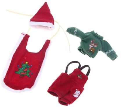 Guohetuk Weihnachtsdekoration für Puppenhäuser, Puppenkleidung, Winter für Die Weihnachtsfeier