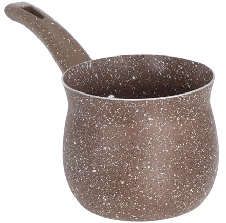 KIMISS Pot Chauffe-Lait - Cafetière au Lait en Alliage d'aluminium Café Turc et Fonte du Chocolat (9 cm)