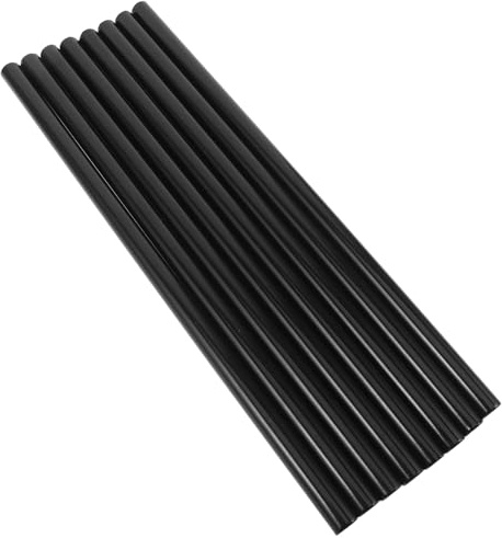 TOGEVAL 8 Tubos de Hierro Negro de 16 MM de Diámetro y 40 CM de Largo para Perchero y Zapatero Tubos Desmontables para Montaje de Armarios Portátiles Soporte Resistente para Colgar Ropa