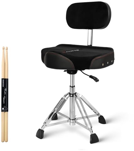 STRICH Hydraulic Saddle Drum Stool (Hydraulic with Backrest)