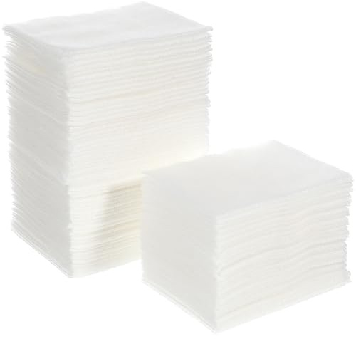 LALADEFIEE 2 Stück pack Wattepads für Gesicht aus Baumwolle mit Feuchtigkeitsspendender Wirkung Große Kapazität 400 Stück für Sanfte Gesichtsreinigung und Maskenanwendung