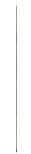 Tidyard Asta per Parasole a Vela, 250 cm con Corda da 350 cm, Acciaio zincato, palo per ombrellone da Giardino, terrazzo e Patio