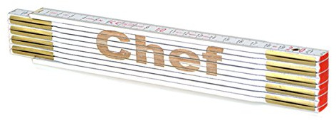 Zollstock Chef mit Gravur Geschenk Mann Handwerker