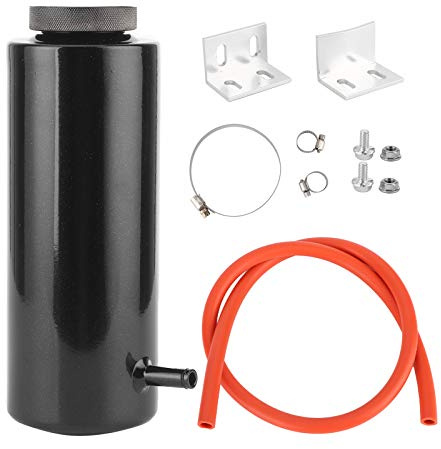 Serbatoio del liquido di raffreddamento del radiatore per auto universale Serbatoio di espansione del liquido di raffreddamento 800 ml Serbatoio di raccolta dell'olio di trabocco Serbatoio(Argento)