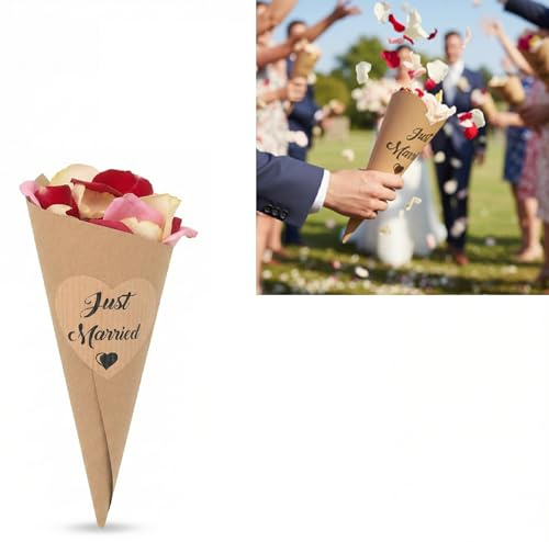 Just Married 30 Papiertüten für Ihre Hochzeit