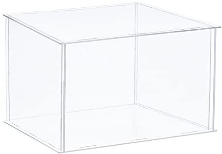 sourcing map Klare Vitrine Acryl Box Staubdichte Box Vitrine Zusammenbauen 40x30x30cm für Sammlerstücke Kunsthandwerk