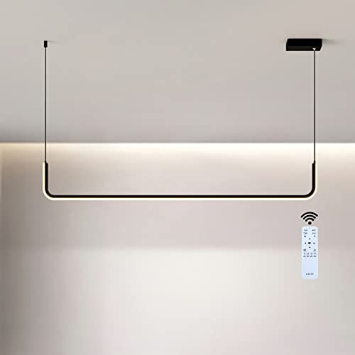 GaoHX 21W LED Hängelampe, LED Pendelleuchte 90cm Esstischlampe, Dimmbar Moderne Hängeleuchte, Hängelampe Esstisch, Kronleuchter Pendellampe Höhenverstellbar für Wohnzimmer Küche Esszimmer