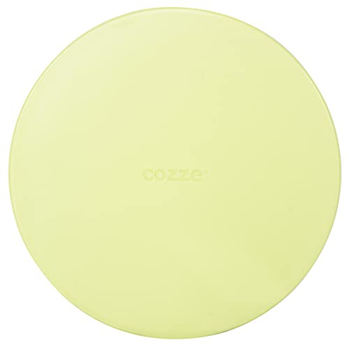 Cozze® Planche à Pizza en Plastique Ø350 × 10 mm – Planche Ronde de Découpe et Service – Polypropylène Alimentaire – Passe au Lave-Vaisselle – Vert Clair