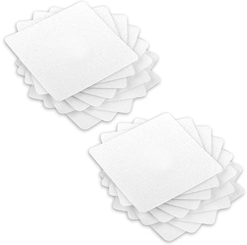 ECENCE Anti-rutsch Pads Sticker für Dusche & Badewanne 24er Set Transparent, Selbstklebend & rutschfest, Anti Rutsch Badewanne, Antirutschmatte Badewanne