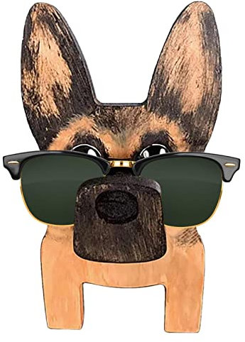 Stronrive Brillenhalter, Niedliches Tier Brillenständer, Handgefertigte Hund Brillenhalter Für Schreibtisch, Einzigartige Deutsche Schäferhund Wurst Hund Form Sonnenbrille Halter Home Decor