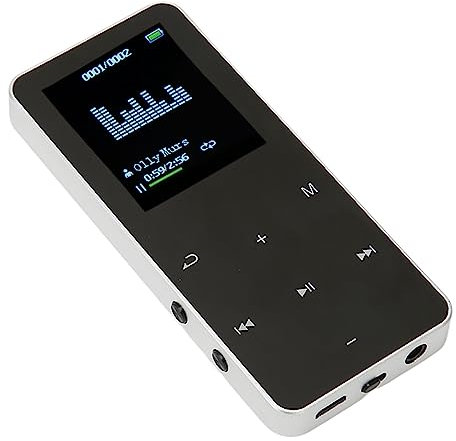 Lettore MP3 da 8 GB con Bluetooth 4.2, Lettore Musicale Digitale Portatile, Lettore MP4 Hifi Lossless con Schermo da 1,8 Pollici, Riproduzione Video, Visualizzatore di Immagini,
