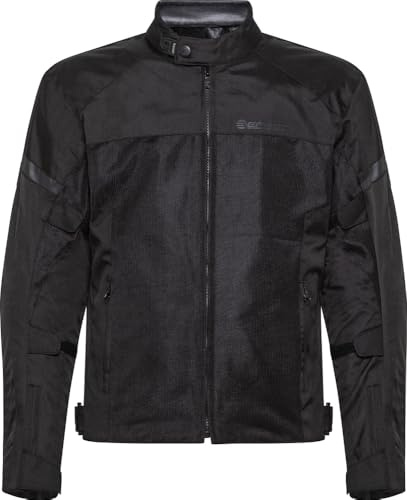 Befast - Chaqueta de moto de verano con certificación CE DUNA, con grandes inserciones de malla para una ventilación perfecta, disponible en negro o gris