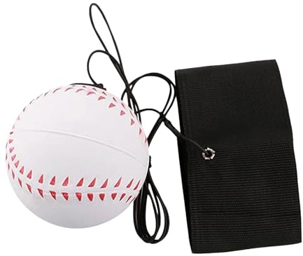 Veeteah Handgelenk Return Ball, Handgelenk Trainings Hüpfball, Gummi Sportball, Handgelenk Rebound Ball mit Elastischer Schnur, Handgelenk Band Ball für Kinder Und Erwachsene