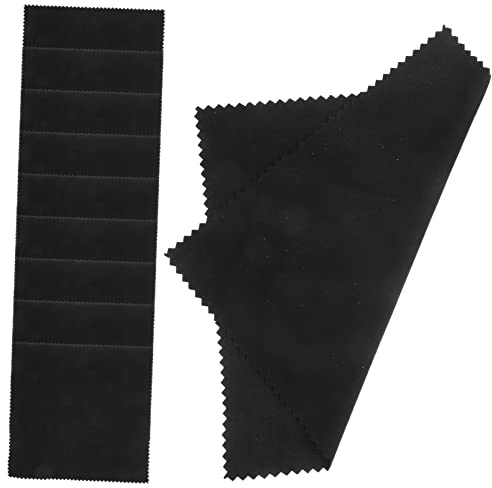 Paños de Limpieza para Instrumentos Musicales, 10 Piezas Negro