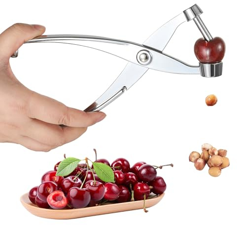 Cherry Pitter Cherry Picker Easy to use,Heavy Duty Cherry Tool all metal construction, easy to clean, for pitting cherries, olives, kitchen tool