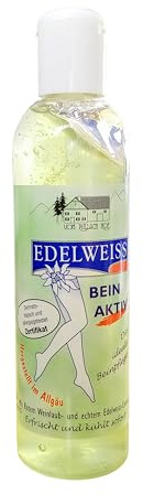 EDELWEISS BEIN AKTIV GEL 250ml Beinpflege erfrischt kühlt mit Rotem Weinlaub und Edelweiss-Extrakt unterstützt Durchblutung Creme Balsam 75
