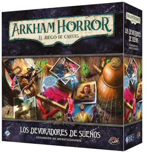 Fantasy Flight Games Arham Horror LCG: Die Traumfresser | Forscher-Erweiterung | Kartenspiel | ab 14 Jahren | 1 bis 4 Spieler | 30-120 Minuten pro Spiel | Spanisch