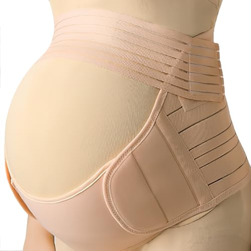 MomTend Pregnancy Support Belt, Pelvic Maternity Belts for Pregnant Women Adjustable No-Slip Pregnancy Maternity Belly Bands Support Belt for Relieve Back, Pelvic, Hip Pain, Xl