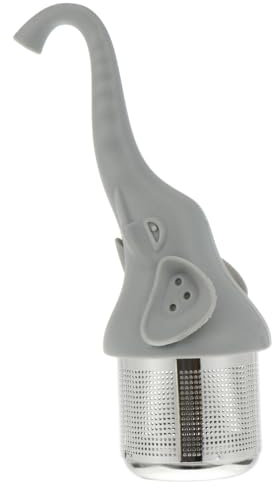 GRIRIW 1pc Stainless Steel Elephant Tea Infuser Creative Tea Filter for Home Office Lovely Design Easy to Use
