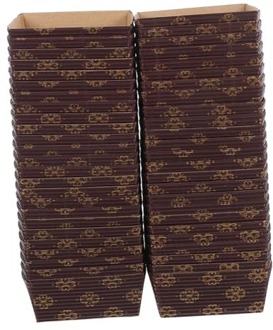 OFFSCH 50piezas Moldes Para Hornear Bandejas De Pan Corrugada Decorativos Pequeños Para Pan Horneado