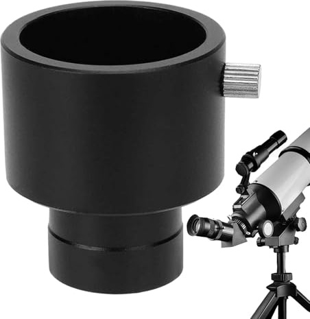 jamgeery Teleskop -Augenhaut -Erweiterungsadapter, Astronomische Teleskop -Augenhautadapter,Bergadapter Ring Okular Verlängerungsröhrchen | Leichtes Teleskopzubehör Metall -Grenzflächen -Lieferungen