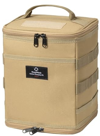 Thous Winds Camping Petroleumlampe Tasche, Taktische Aufbewahrungstasche, Outdoor-Camping-Aufbewahrungstasche, Tragbarer Aufbewahrungssack für Laternen, Kochern, Gasflaschen