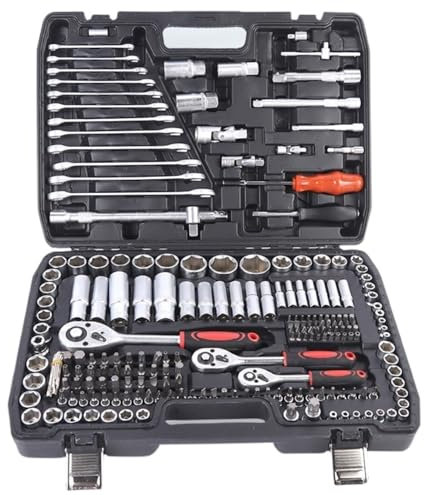 Juego De Llaves De Tubo Juego De Destornilladores Con Llave De Trinquete, Herramienta Doméstica Para Kit De Herramientas Manuales De Reparación De Automóviles, 216 Piezas Ferramentas Para Reparación