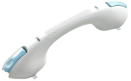 Mxshc Barres d'appui de douche pour personnes âgées, sûres et amovibles avec ventouse | Aides de bain murales pour accessible, sans entrée,