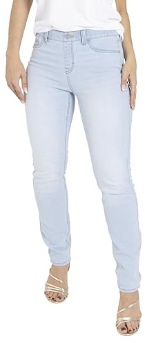 westAce Women’s Jeggings High Waist Stretchy Pull On Skinny Denim Leggings Ladies Slim Fit Trousers with Pockets Cotton Casual Smart Jeans Pants Jeggings for Women Sizes 8 to 20 (Light Blue, 14)