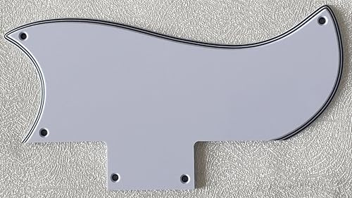 Plektrumschutz für Gibson SG '61 Reissue Style Gitarre Pickguard Schlagplatte (5-lagig, weiß)
