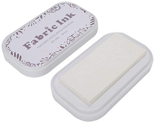 Smandy Porzellan-Stempelkissen mit Schwamm, weiß, Zubehör für Gummistempel, Papiertuch (BD-280 Porzellan weiß)