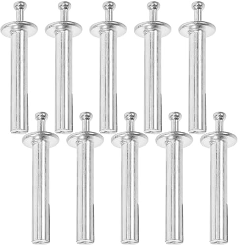 TOBBOMEY 10pcs Heavy Duty Expansion Nails Concrete Drive Anchors Fastening Masonry Nails for Brick Wall Outdoor Use Hammer-installed Fixings