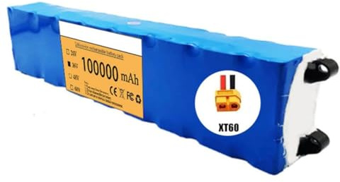 36V Ersatzakkus Für Elektroroller 100AH E-Fahrrad-Akku 10S3P Hochleistungsakku Mit Ladegerät Ebike-Lithium-Akku Lithium-Akkupack XT30+JST
