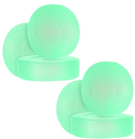 DECOMELODY Leuchtende Eishockey Pucks 2, 8 Zoll für Jugendtraining | Pvc, Weiß, für Übung und Training, Wetterfest, 6 Stück für Teams