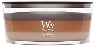 WoodWick Candela profumata | Candela Ellipse | Radiant Cashmere | Regali perfetti per donne