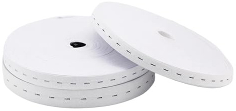 3 bandas elásticas de goma 5 m con ojales ajustables for coser prendas y pantalones, accesorios 15/20/25 mm Para Costura Manualidades