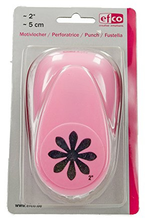 efco 1795014 Stanzer 3XL, Gänseblümchen Motivstanzer, Metall, rosa, 15 x 10,5 x 9 cm