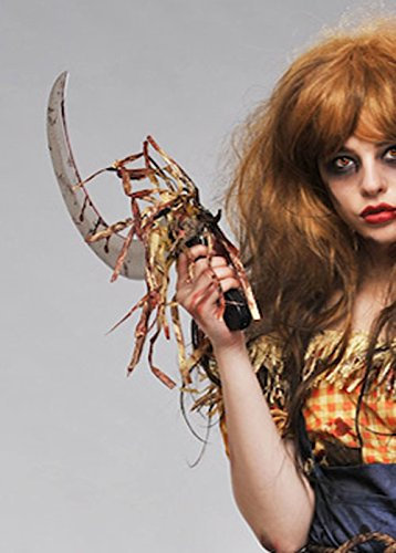 Sancto International Halloween Zombie Scarecrow Bloody Prop Sickle