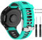 ISABAKE Armband für Garmin Forerunner 735XT/235, Soft Silikon Ersatzband für Forerunner 620 630 235Lite 220 230 Smartwatch-Zubehör