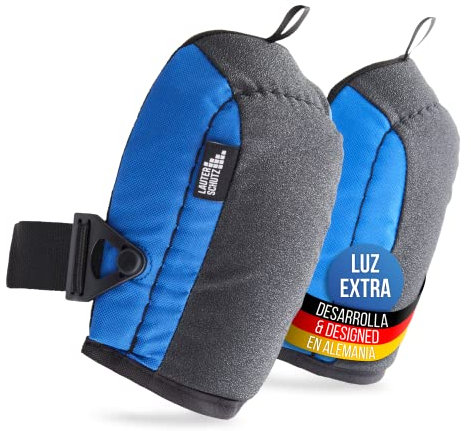 LauterSchutz® LIGHT Knieschoner für komfortabeles Arbeiten auf Knien - Haushalt, Renovieren, Garten, Fliesenleger & Laminat - mit Anti-Rutsch Beschichtung und größenverstellbarem Verschluss