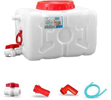 Wasserkanister Wasserspeicher 25L Bedeckte Speichertanks Rechteckig Camping Wasserträger Tragbarer Eimer Notwasserspeicher Wassertank Wasserbehälter Wasserkanne Für Auto Outdoor Wandern Angeln Kletter