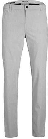 JACK & JONES Herr Jpstollie Jjbenji DEK Noos chinobyxor, GRÅ, 29W x 30L