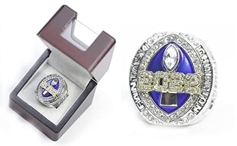 HYKJSHED Fantasy-Football-Ring, Meisterschaftsring, FFL-Meisterschaftstrophäe, Geschenkbox, Ring-Display-Box